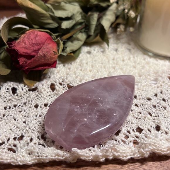 Blue Rose Quartz Teardrop (1) - Picture 1 of 7